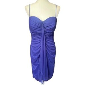 Vintage Y2K Periwinkle Blue Sparkly Dress Size 13/14